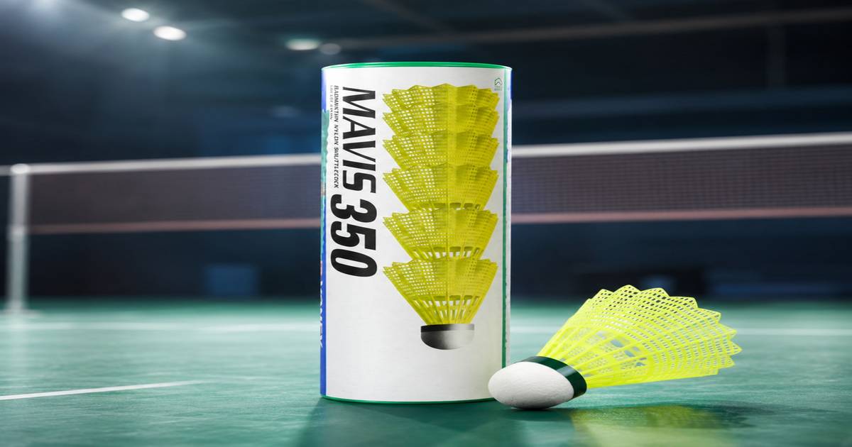Yonex Mavis 350 Nylon Shuttlecocks (Yellow, 6 Pack) - Image 1