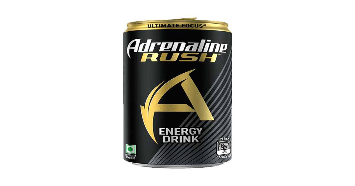 Buy Adrenaline Rush Energy Drink - Black 300ml Online (300 ml x 4) At ...