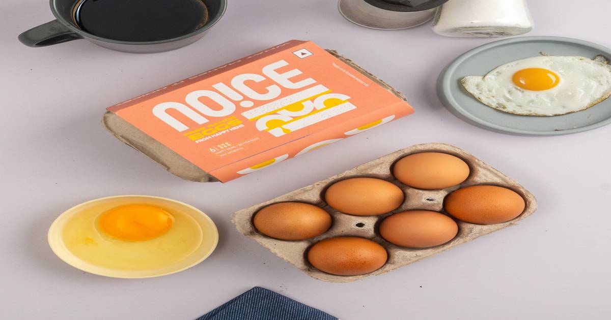 Buy NOICE Free Range Eggs From Happy Hens (Brown Eggs) Online (6