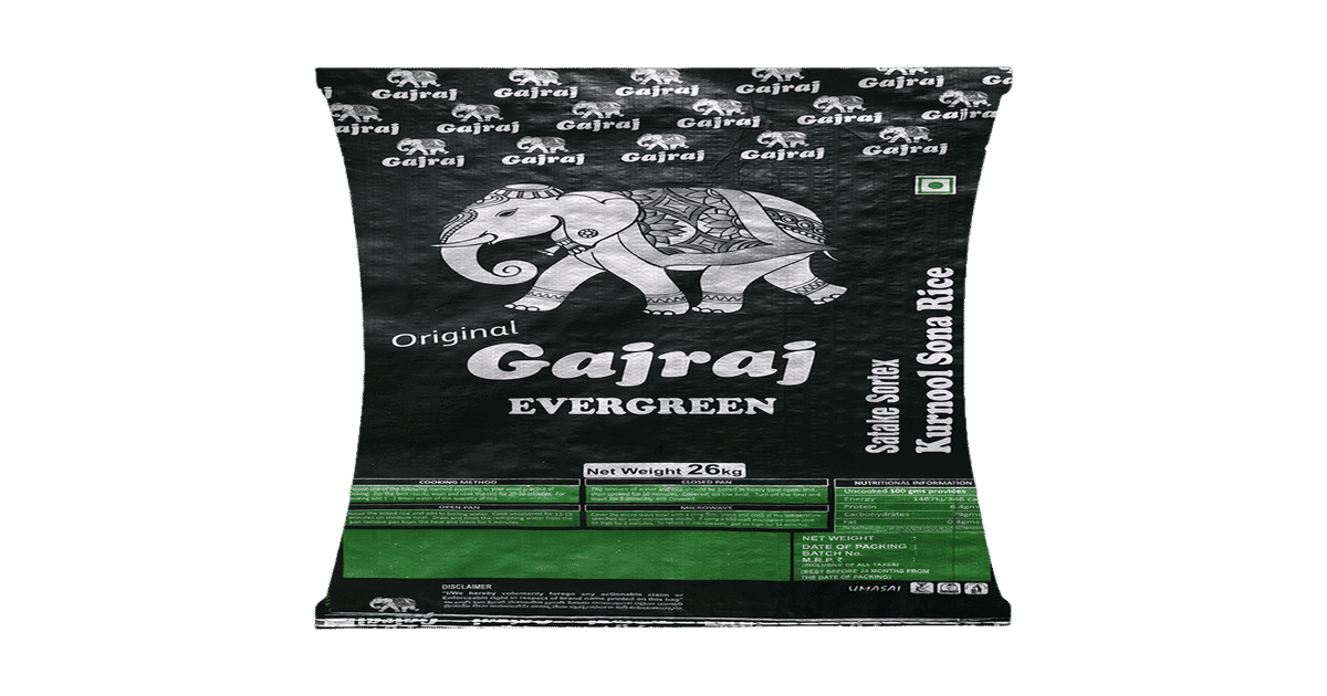 Gajraj Sona Masoori Rice 26 kg - Image 1