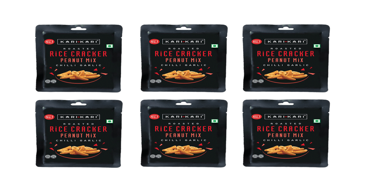 Buy Kari Kari Rice Cracker Chilli Garlic Pack of 6 Online () At Best Price