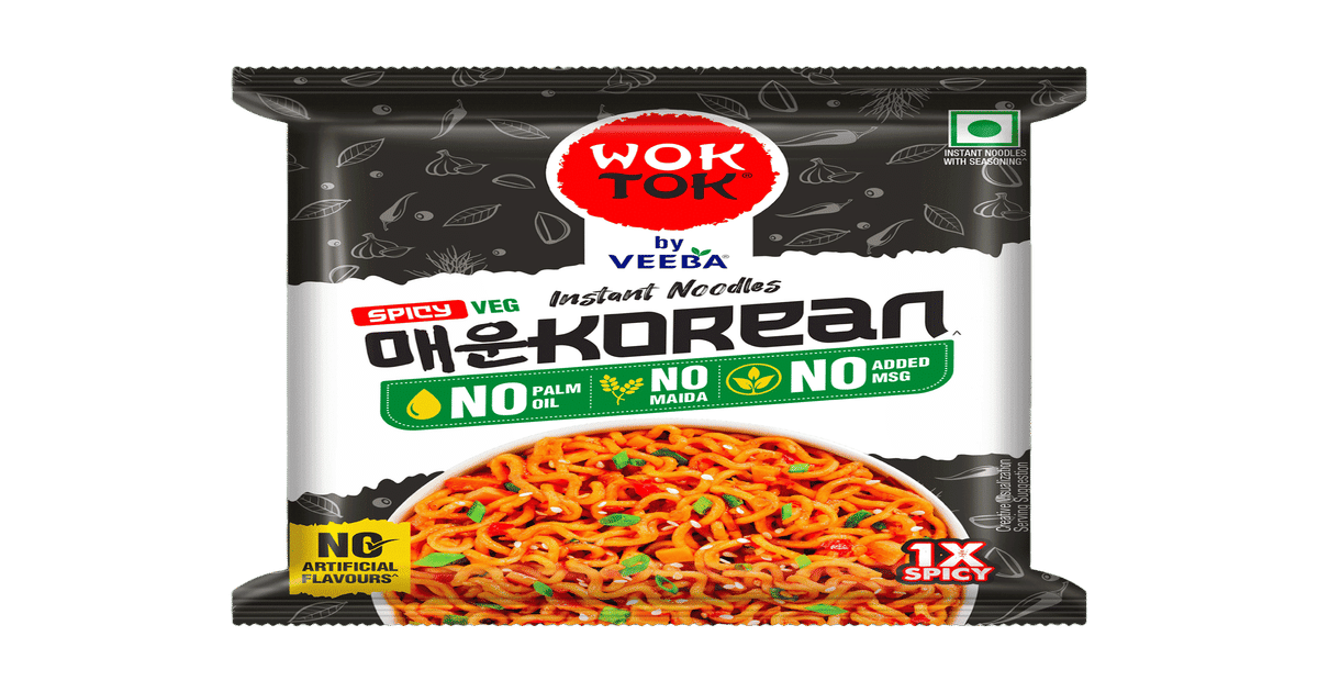 Buy Wok Tok By Veeba Korean Instant Noodles Online (66 g) At Best Price