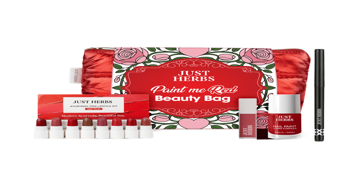 Point Me Red Buy Just Herbs Paint Me Red Beauty Bag Online (119.3 g) At Best Price
