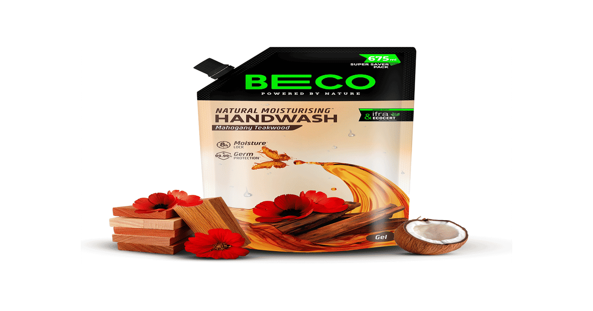 Buy Beco Natural Moisturizing Handwash- Mahogany Teakwood 675ml