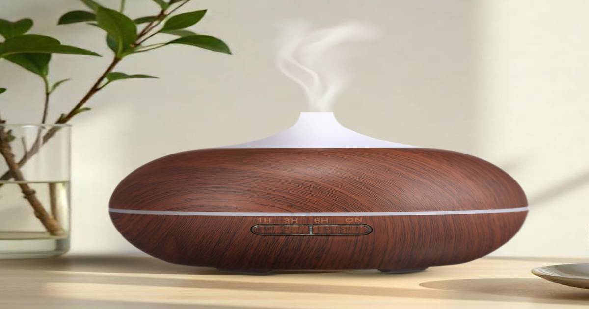 Buy EKAM Aroma Diffuser-Humidifier YX-025 (Darkwood, 7 LED Lights, Auto ...