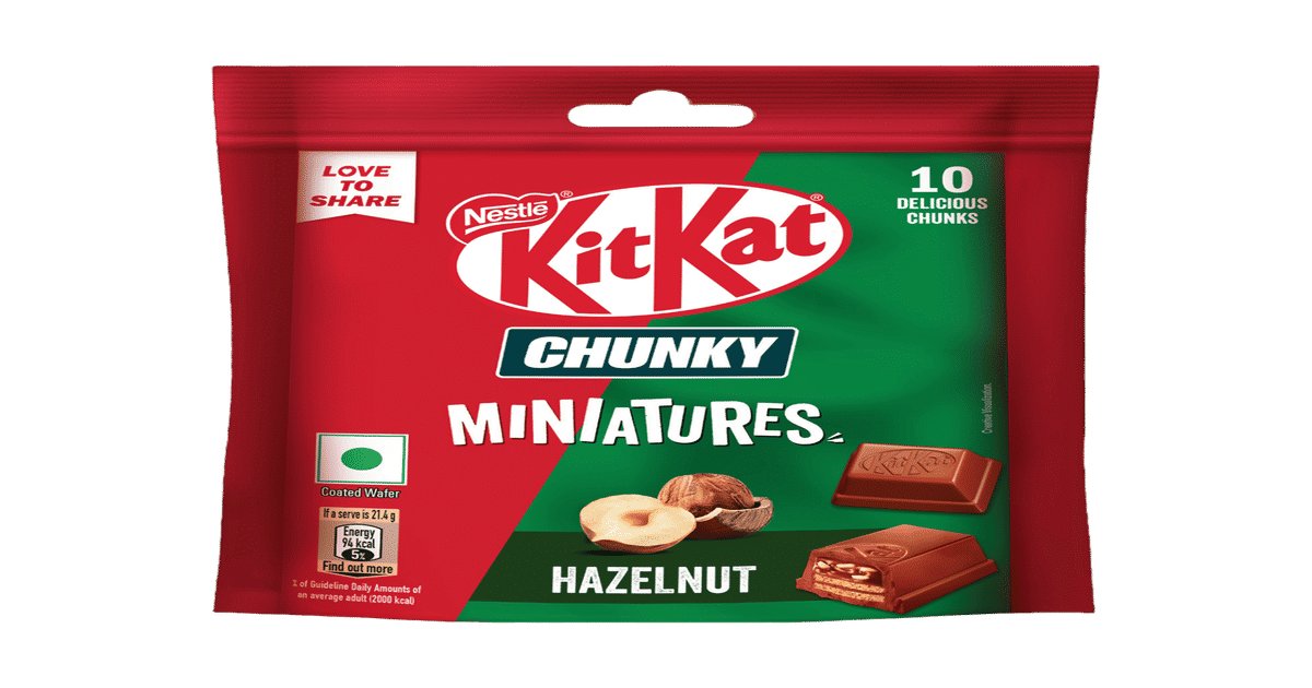 Buy Nestle KitKat Chunky Miniatures Hazelnut, Share Bag Online
