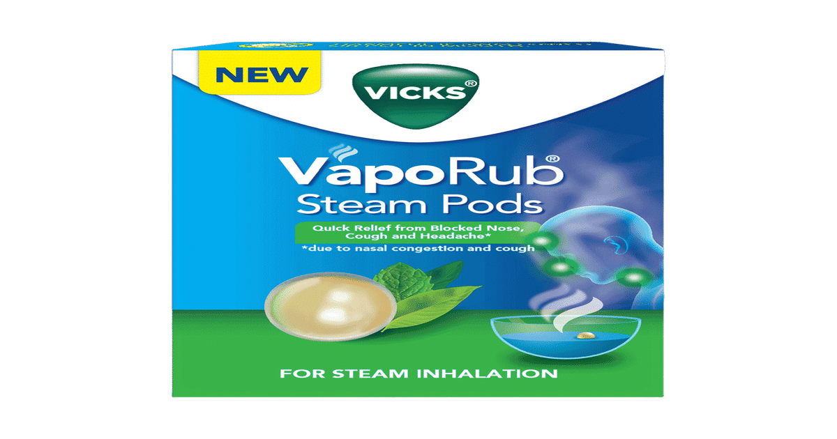 Vaporub Inhalation Buy Vicks Vaporub Steampods 4S For Steam Inhalation, Quick Relief From ...