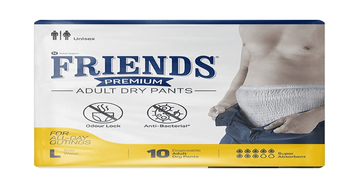 Buy Friends Adult Diaper Pant (L, 30-56") Premium Type Online () At ...