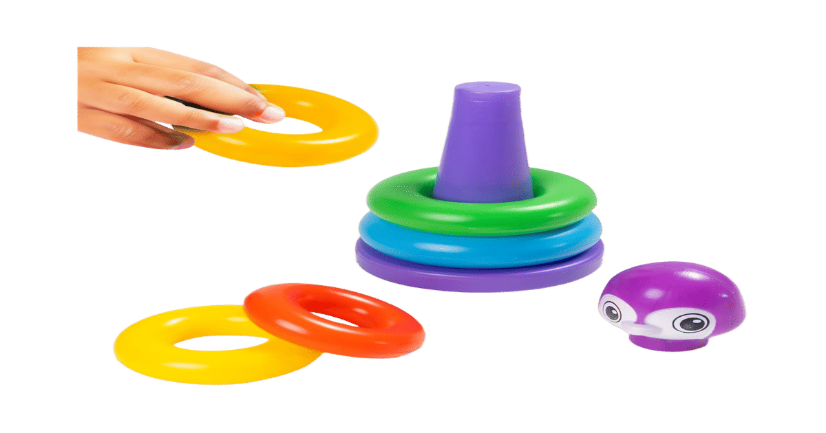 Buy Ratna's Penguin Stacking Rings Jumbo Plastic Stack Up Educational ...