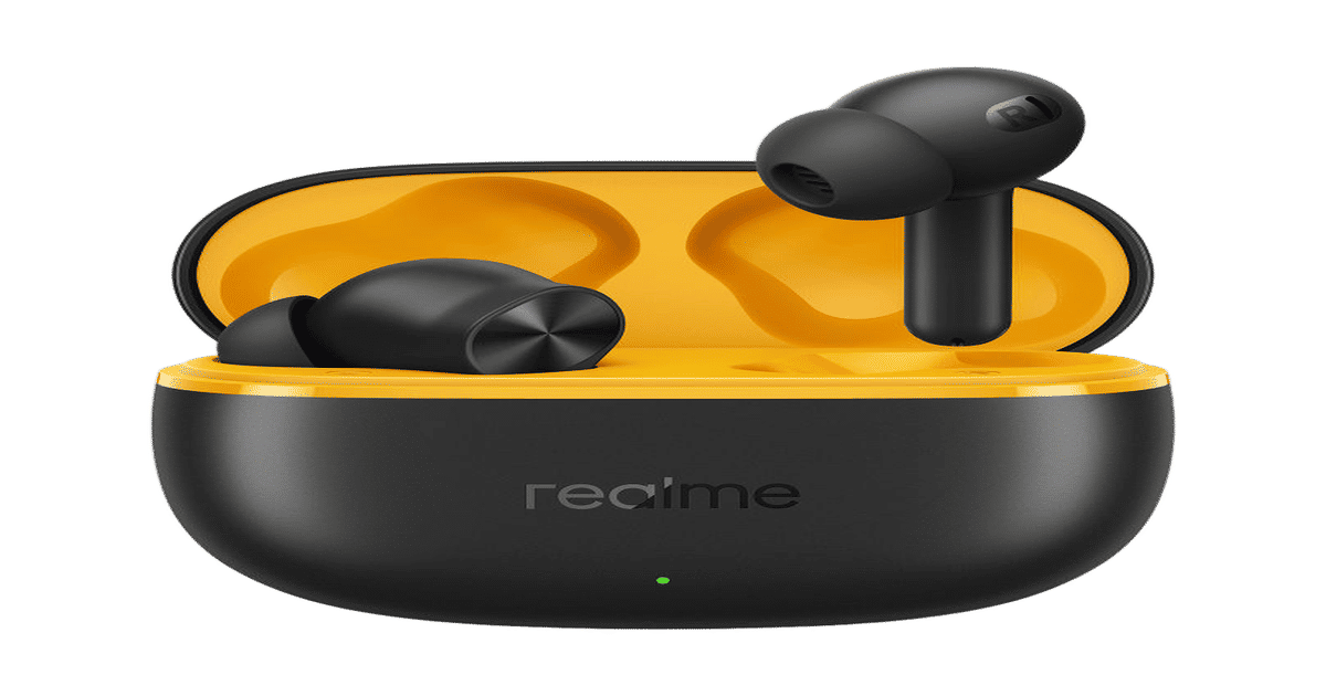 realme Buds T200 Lite TWS Earbuds (4 Mic AI ENC, Low Latency, 48H Playback, Volt Black) - Image 1