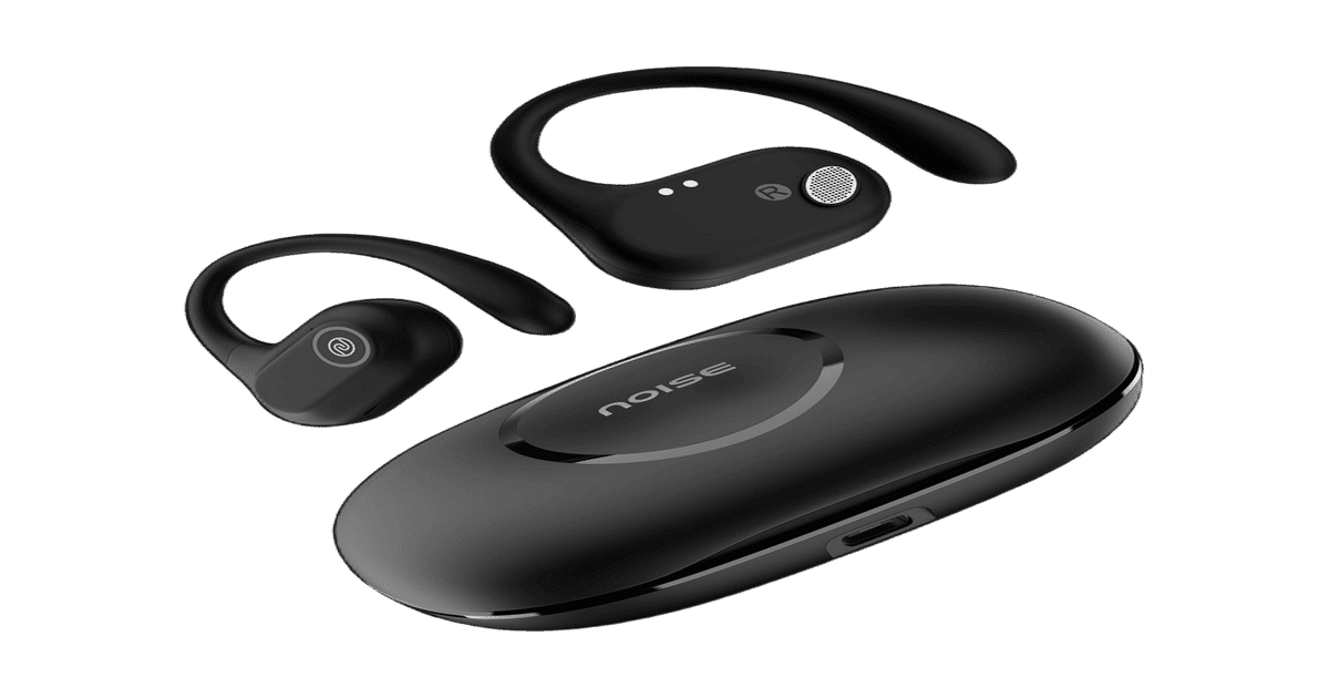 Noise Pure Pods Wireless Open Ear OWS with Mic, 80H Playtime, ENC, BT - Image 1