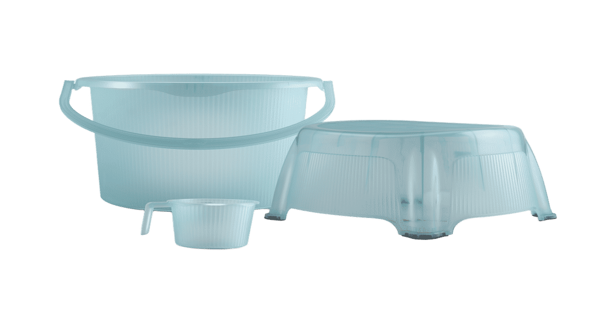 Blue Plastic Rib Buy Jaypee Plus Rib Plastic Bathroom Set (Sky Blue) Online (3 pieces ...