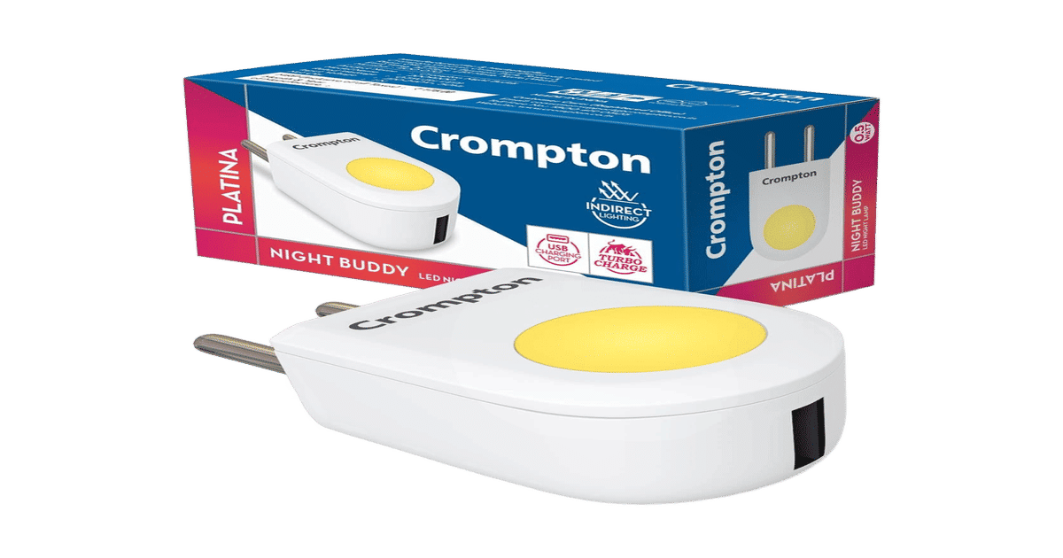Buy Crompton 0.5W Round LED Bulb, B22D, 6500 Kelvin (Cool Day White),1 ...