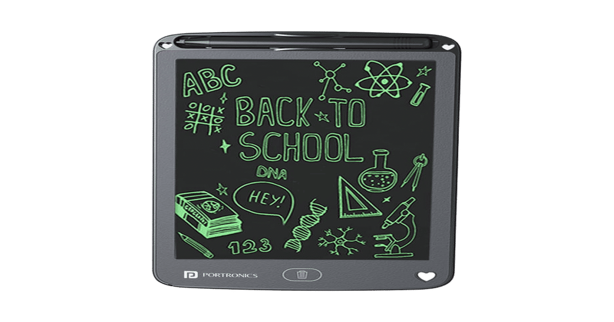 Buy Portronics Ruffpad 12E Re-Writable Writing Pad - Black Online (1 ...
