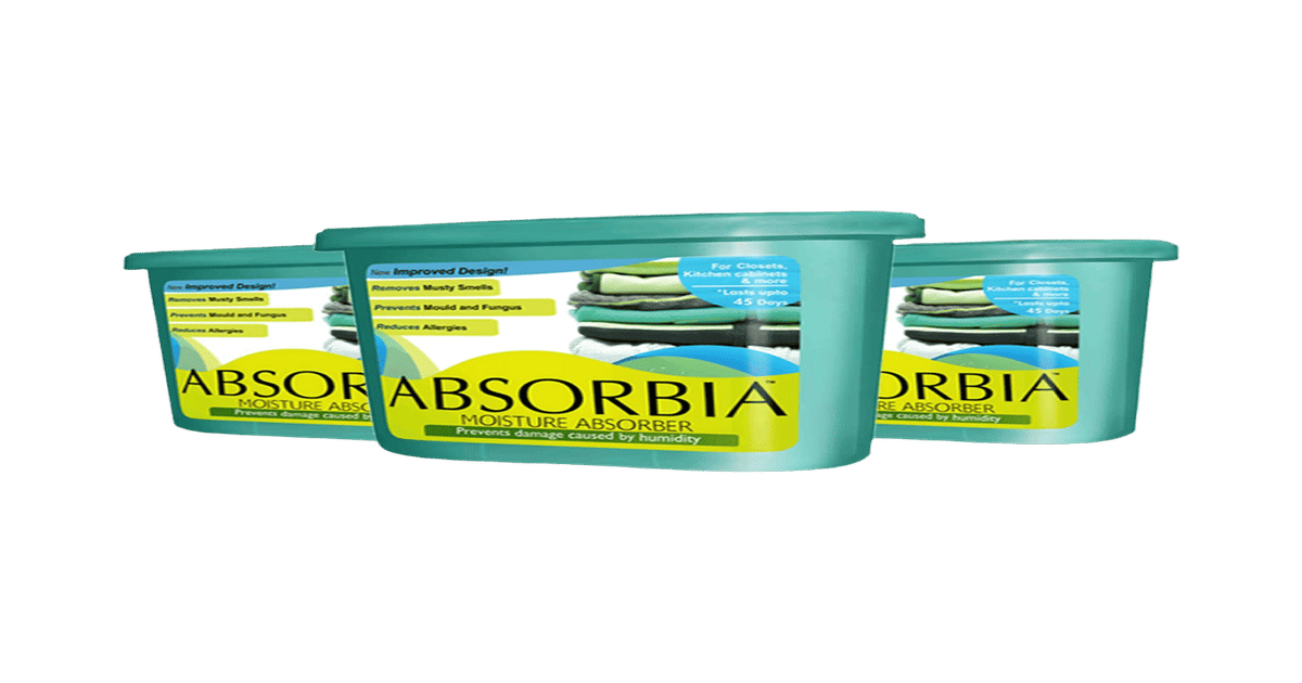 Buy Absorbia Moisture Absorber (600ml, Aqua and Green) Online (3 pieces ...