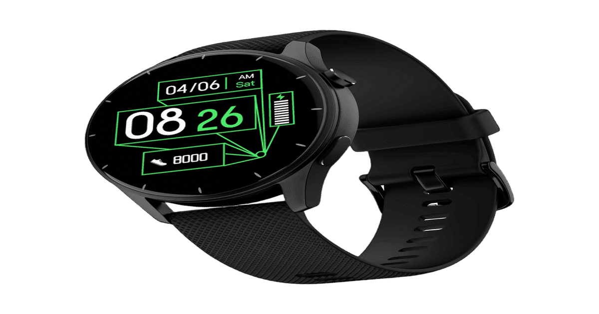 Noise Crew Smart Watch 1.38 inch Black - Image 1