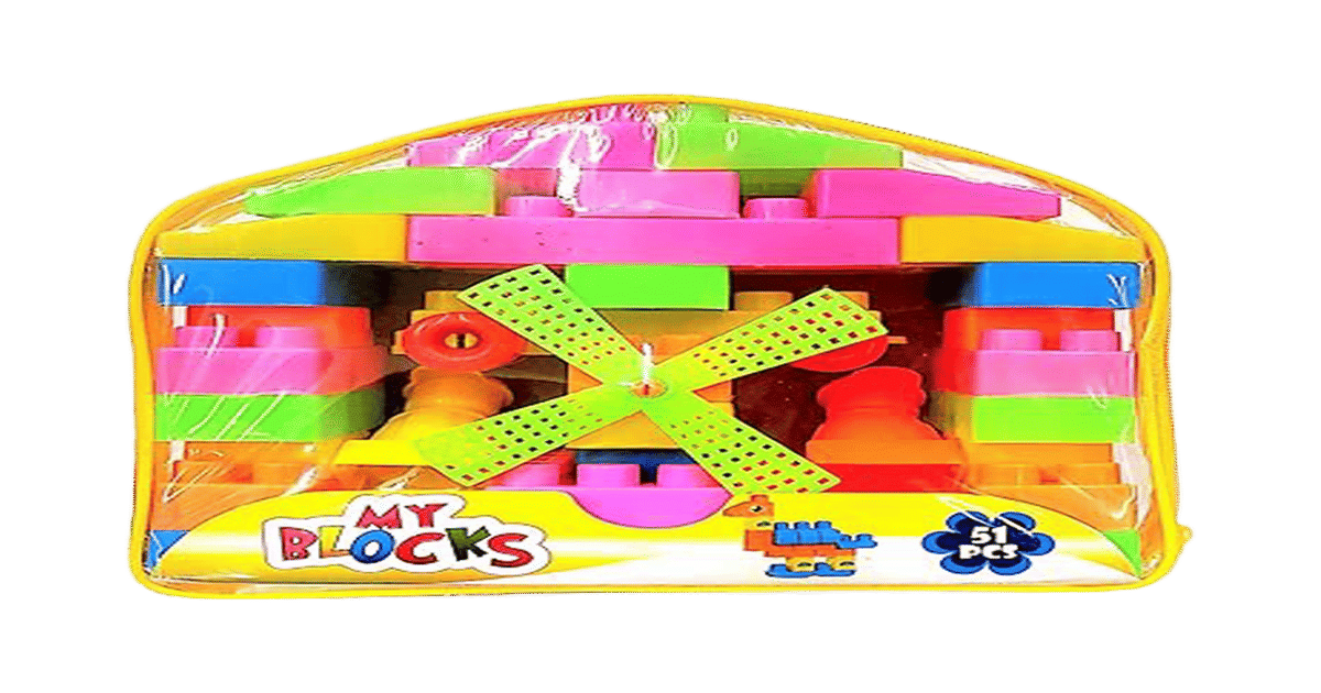 Buy Jamfro Mega Sized Blocks Toys - 51 Block Set Online (1 pack) At ...