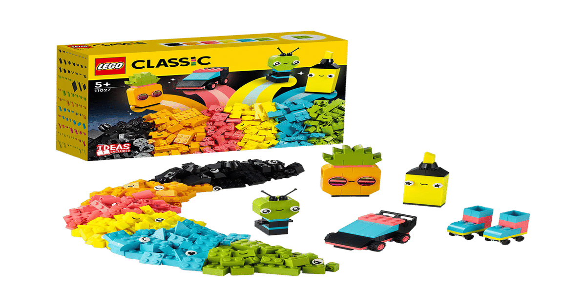 Buy Lego Classic Creative Neon Fun 11027 Building Toy Set 333 Pieces ...