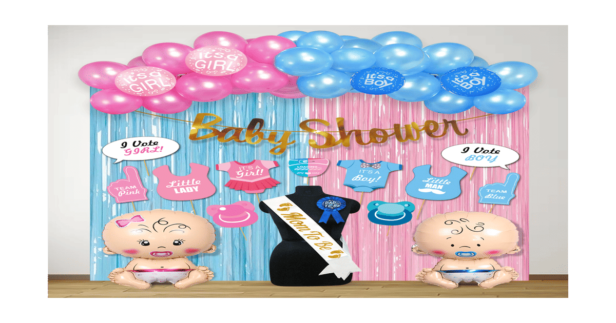Only Up Banner Buy Baby Shower Decoration Kit with Banner by Party Propz (Multicolor ...