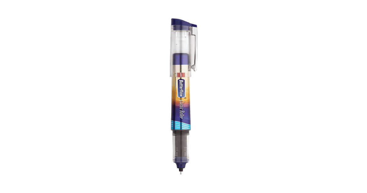 Butterflow Ink Buy Cello Butterflow Classic Roller Pen | Blue Ink | For Smooth Writing ...