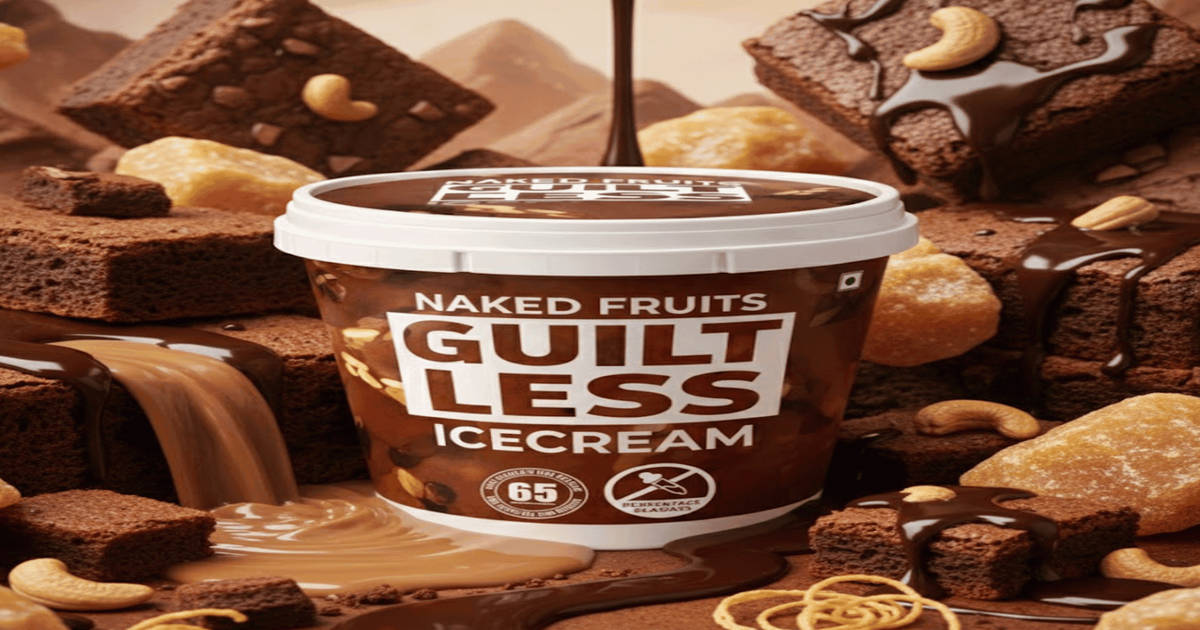 Guilt Less Buy Naked Fruits Chocolate Brownie Guilt Less Ice Cream Online (360 ml ...