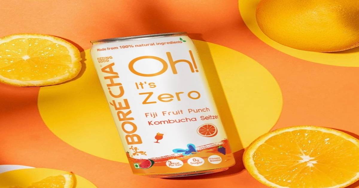 Buy Borécha Oh! Fiji Fruit Punch Zero Sugar Prebiotic Kombucha Seltzer ...