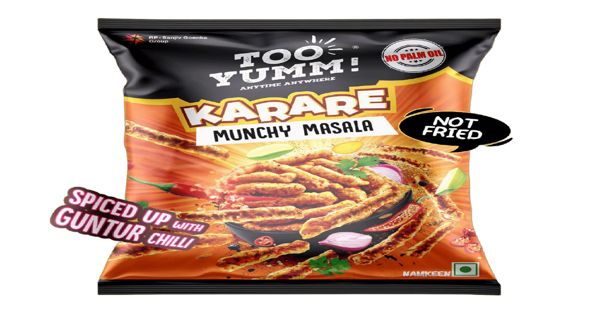 Too Yumm Munchy Masala Karare, 60% Less Saturated Fats, 80g