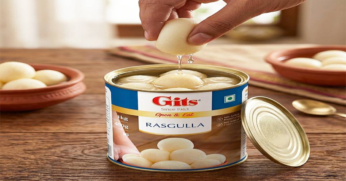 Buy Gits Open & Eat Rasgulla Tin, No Added Preservatives, Colours and ...