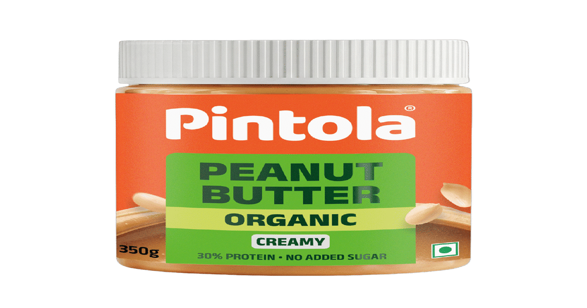 Buy Pintola Organic Unsweetened Peanut Butter Creamy - High Protein 30G ...