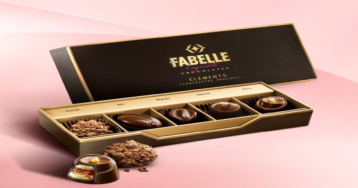 Buy Fabelle Elements Pralines- 5 Handcrafted Dark Chocolates Online (63 ...