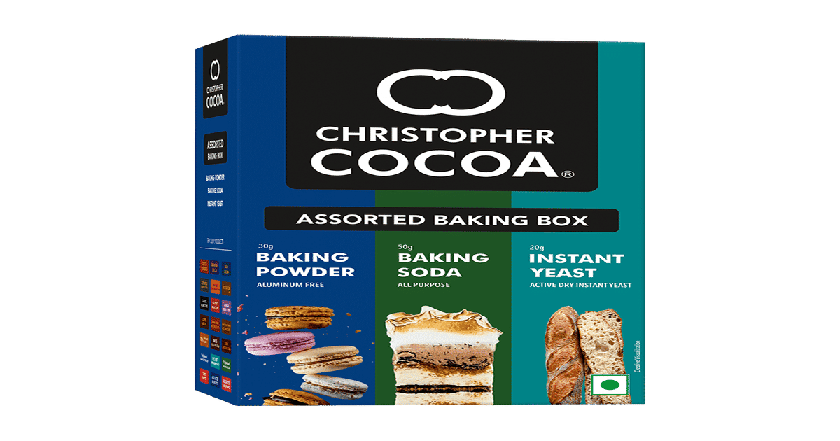 Buy Christopher Cocoa Assorted Baking Box Baking Powder, Baking Soda ...
