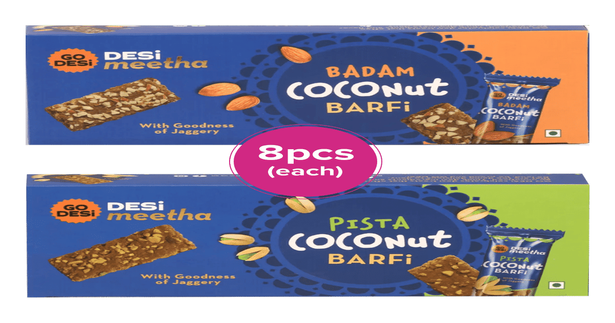 Buy Go Desi Badam Barfi Box & Go Desi Pista Barfi Box Online () At Best ...