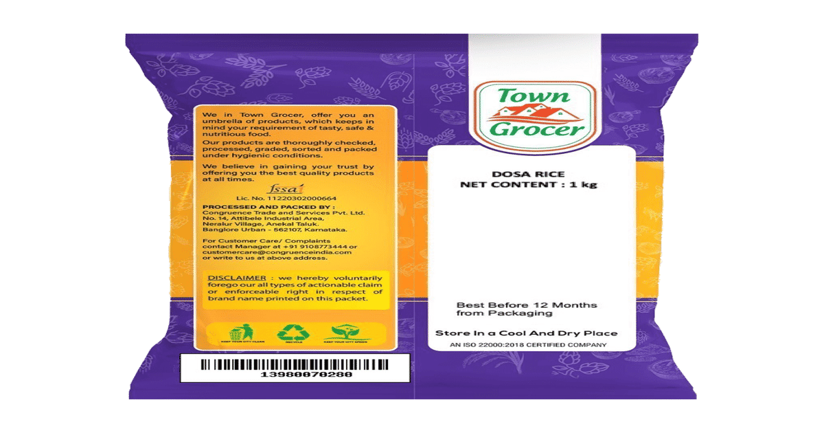 Buy Town Grocer Dosa Rice Online () At Best Price