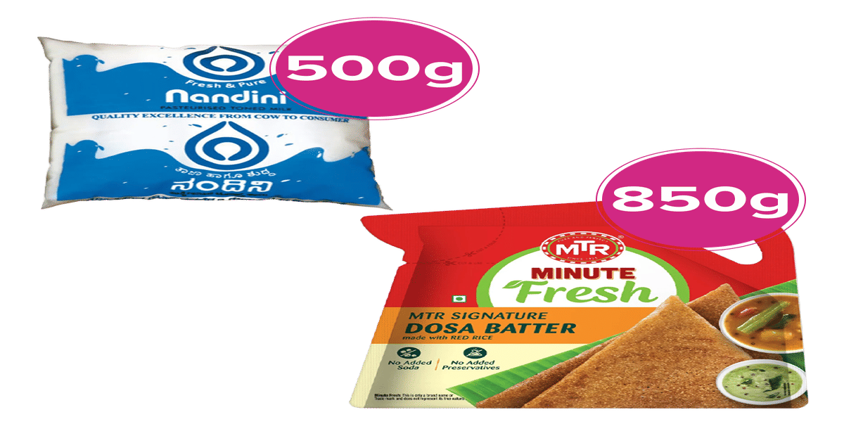 Buy MTR Fresh Signature Red Rice Batter & Nandini Milk Combo Online ...