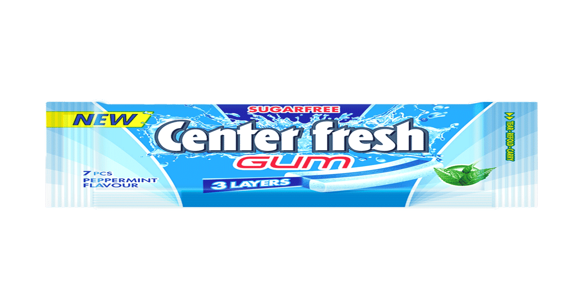 Buy Center Fresh 3 Layer Sugarfree Peppermint Gum Online () At Best Price
