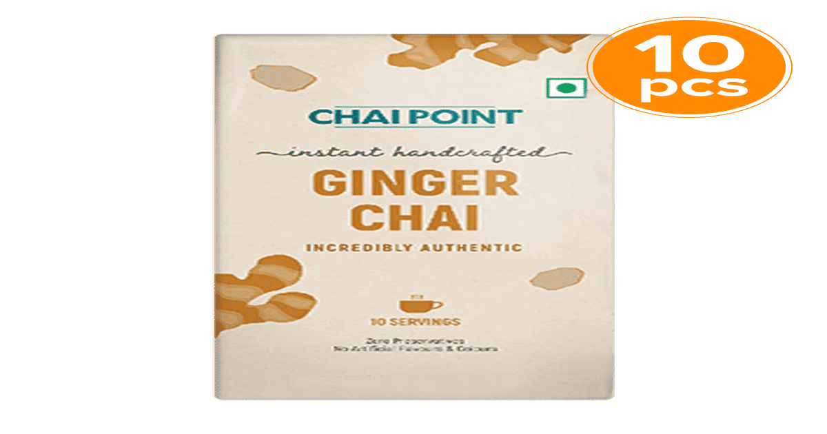 Buy Chai Point Ginger Instant Tea Box Online (10 Pieces) At Best Price