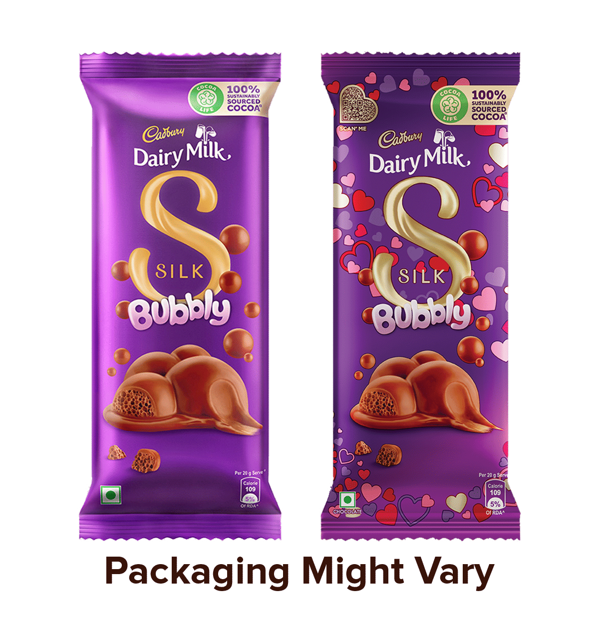 Buy Cadbury Cadbury Dairy Milk Silk Bubbly Chocolate 2 pieces Online At ...