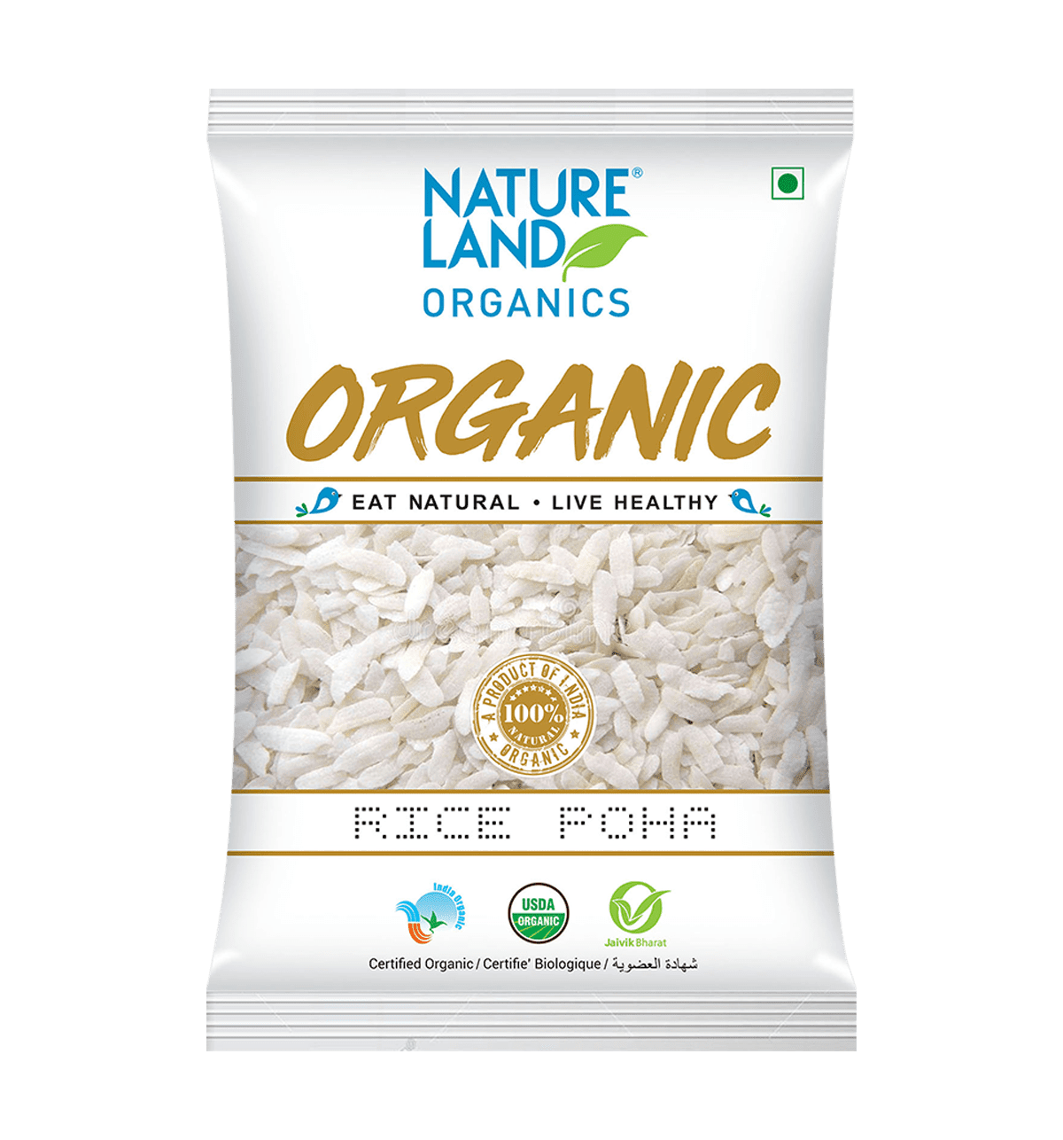 Buy Natureland Organics Natureland Organics Rice Poha 500 g Online At ...