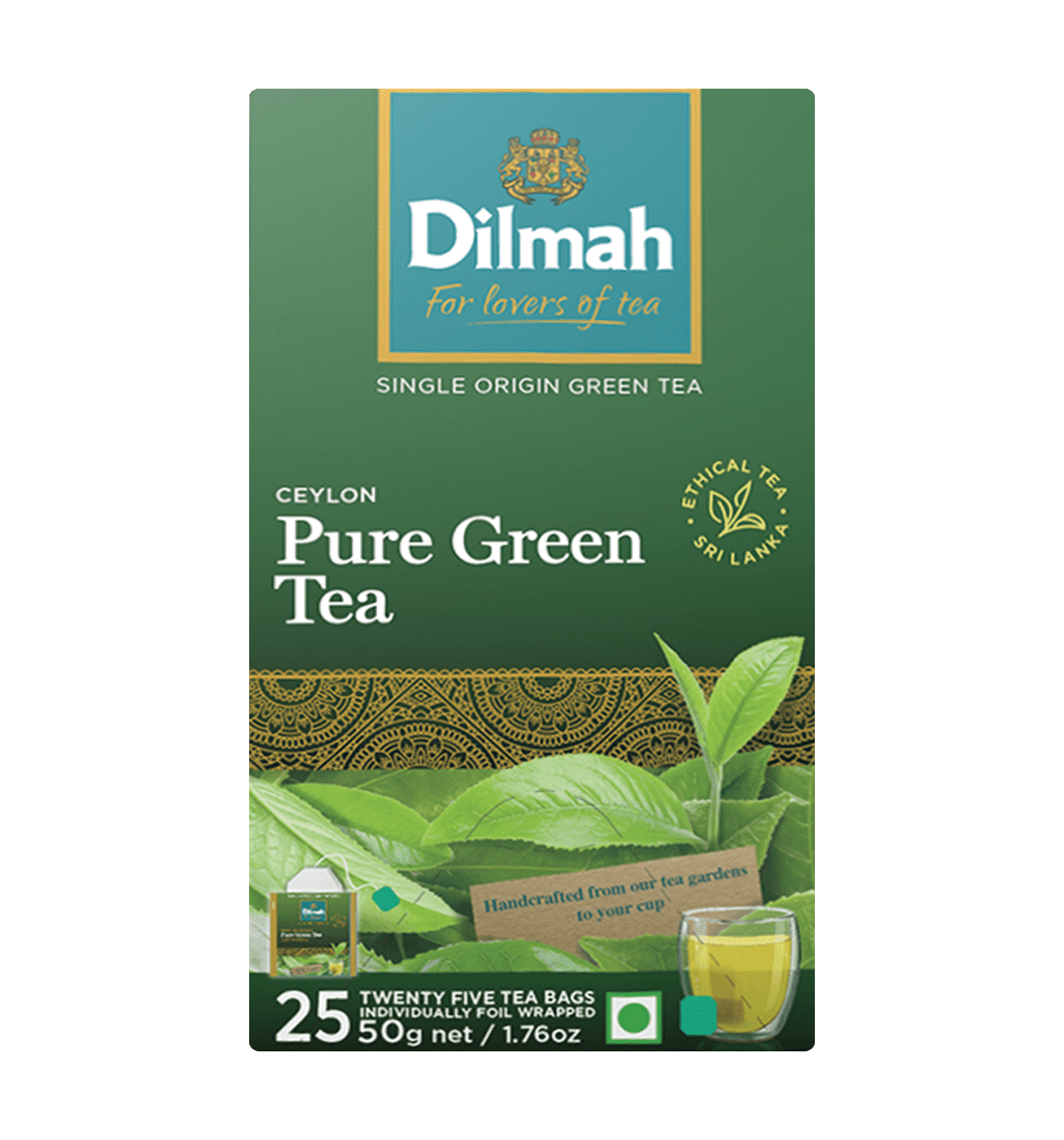 Buy Dilmah Tea Dilmah Tea Pure Ceylon Green Tea 1 pack Online At Rs ...