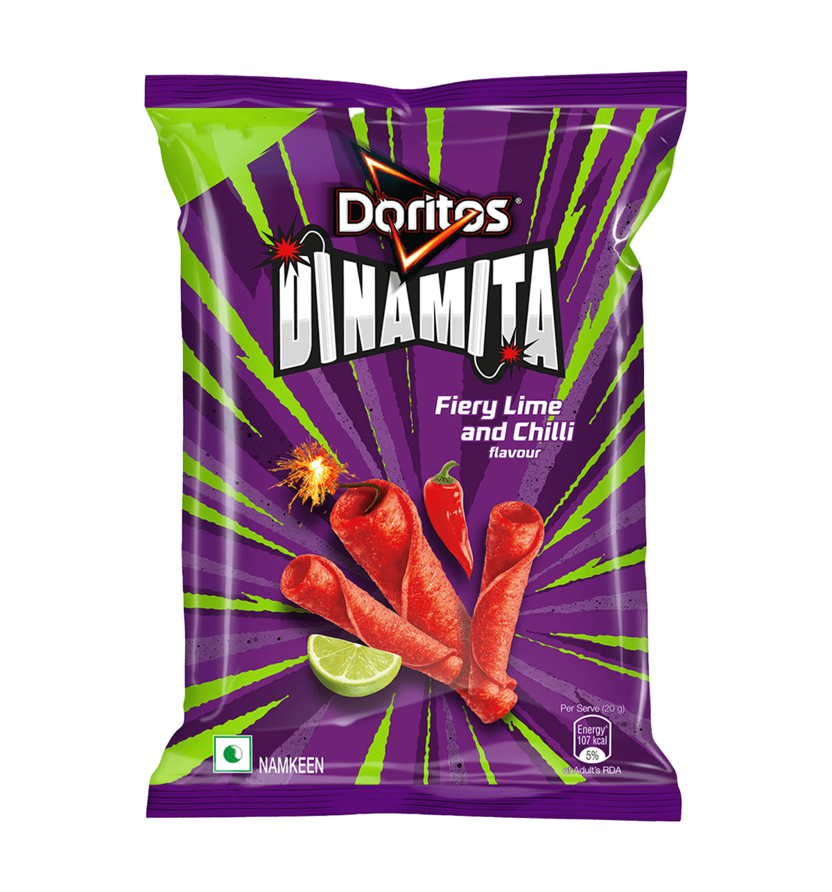 Buy Doritos Doritos Dinamita Fiery Lime and Chili Flavour 2 pieces