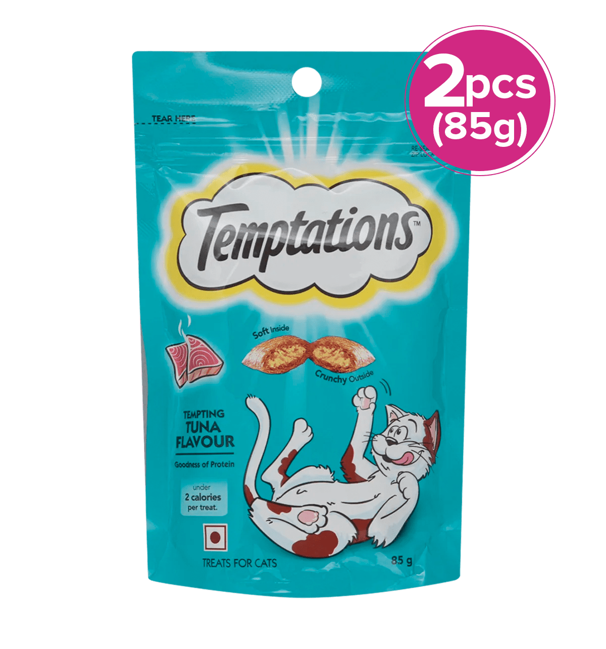 Buy Temptations Temptations Cat Treat Tempting Tuna Flavour 3 pieces Online  At Rs. 450