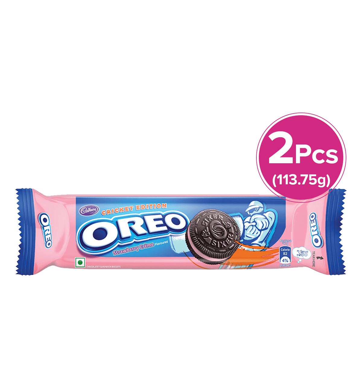 Cadbury Oreo Vanilla Flavour Crème Sandwich Biscuit, 288.75 g