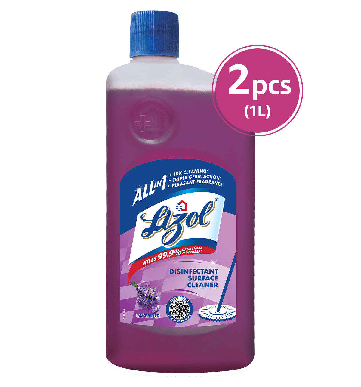 Buy Lizol Lizol Surface & Floor Disinfectant Cleaner Lavender, 1L 2 ...