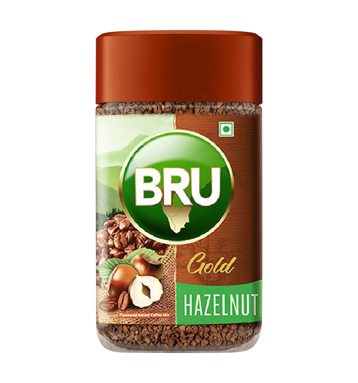 Buy Bru Bru Gold Freeze Dried Hazelnut 55 g Online At Rs. 375 | Instant ...