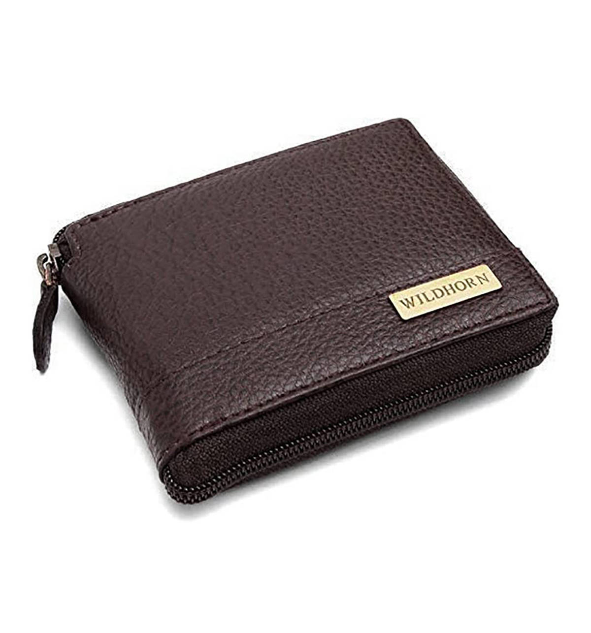 WILDHORN India Brown Men's Wallet - Bi-Fold With Zippered Compartment, 9 Card Slots - View #9