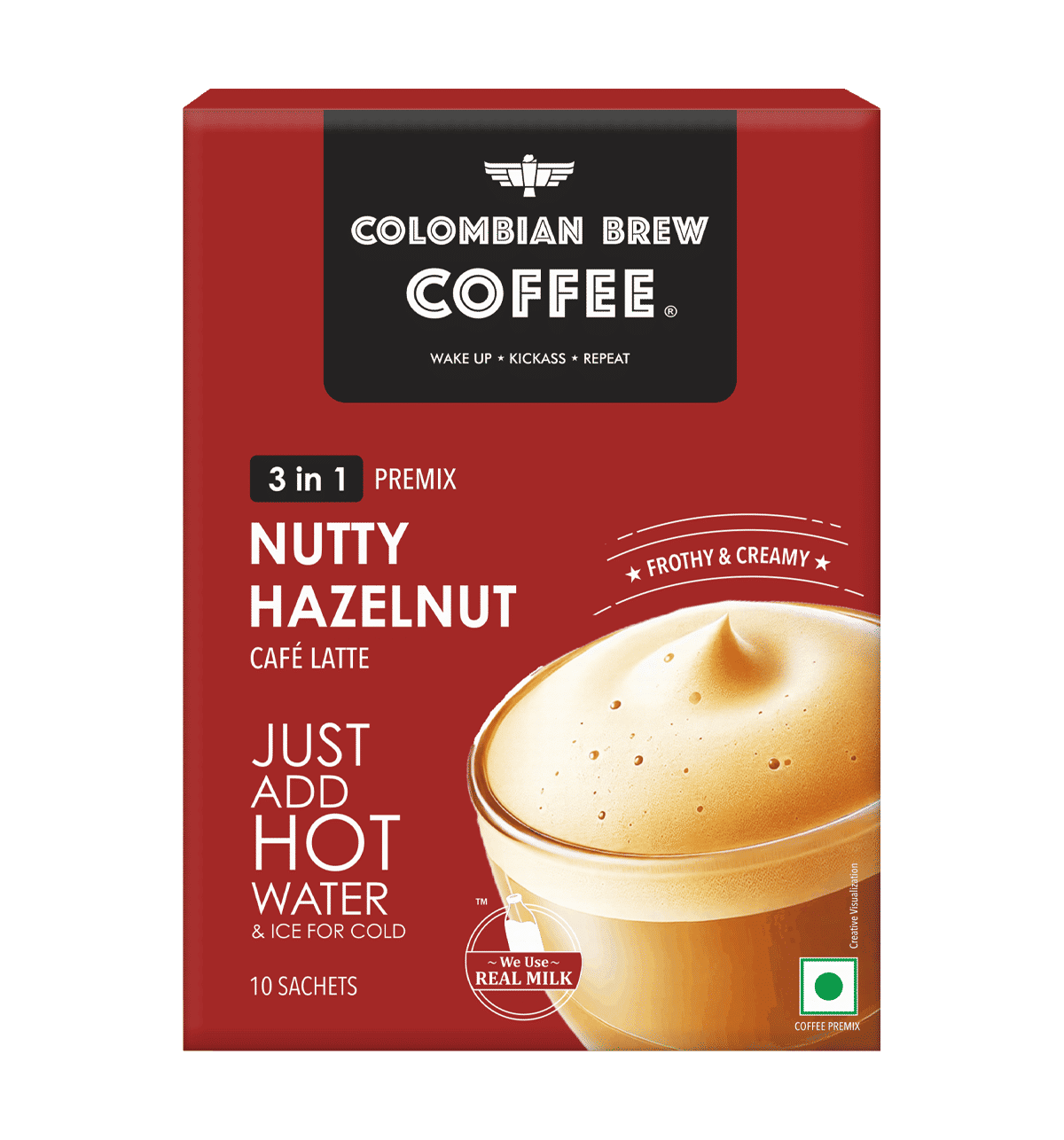 Buy Colombian Brew Coffee Hazelnut Cafe Latte Instant Coffee