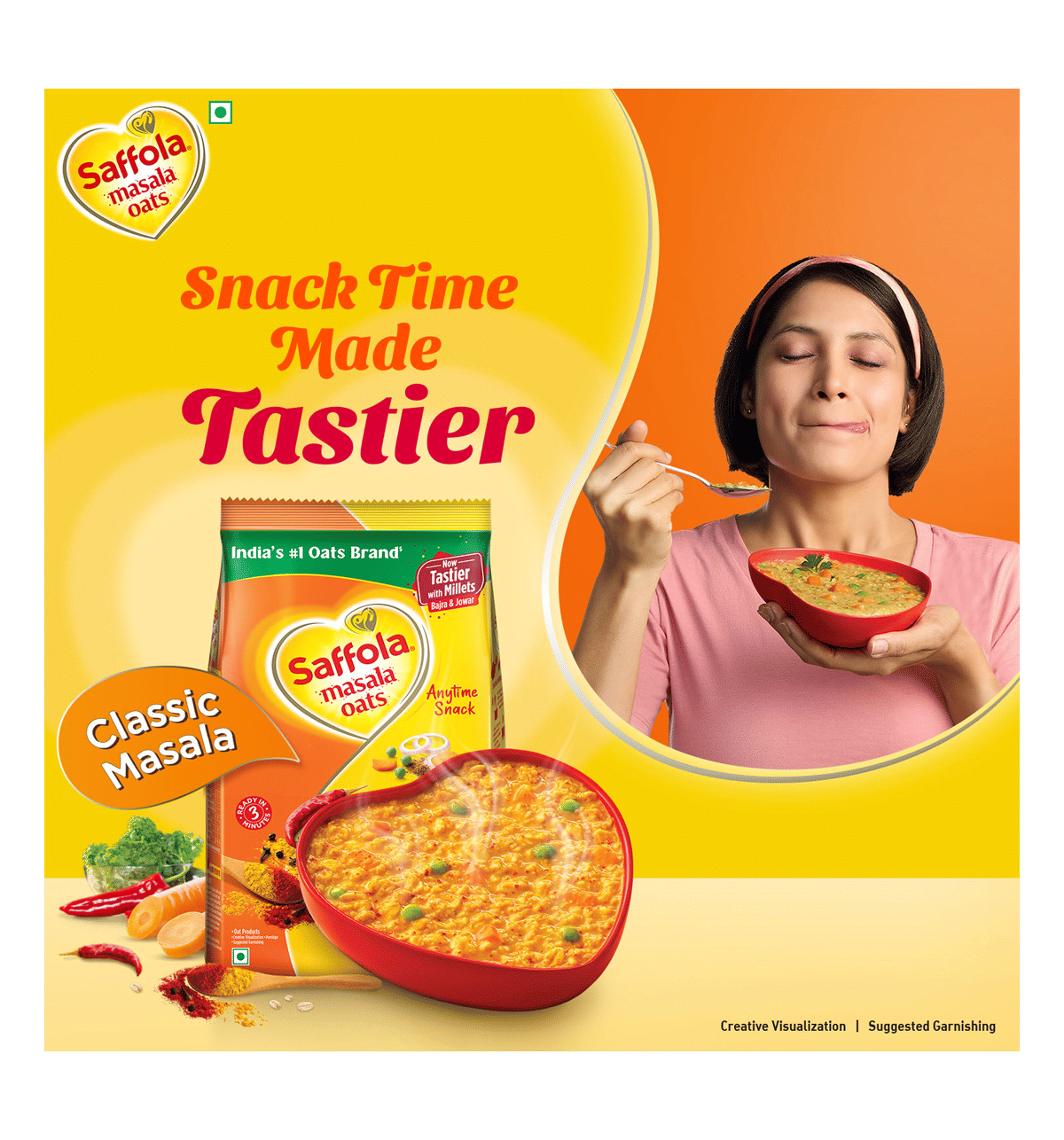 Saffola Classic Masala Oats - Image 3