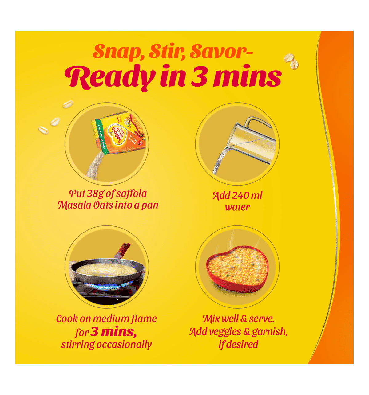 Saffola Classic Masala Oats - Image 4