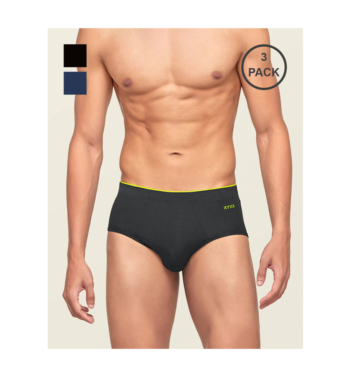 Buy XYXX Men's Uno Brief - Coral Grey - XL Online (1 XL) At Best Price