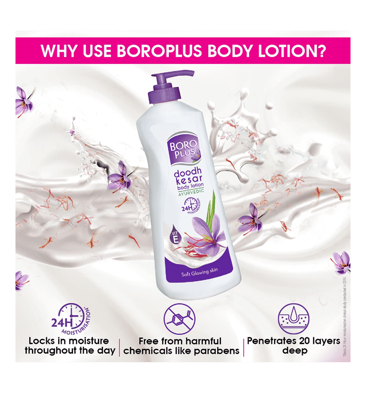 Boroplus Doodh Kesar Body Lotion (B1G1) - Image 3